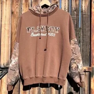 PLAYBOY Jackets Coats Playboy By Pacsun Camo Layered Hoodie